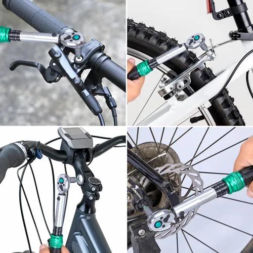 Miniatura 9 de Juego de Llave Dinamométrica para Bicicleta de 1/4", 45 Piezas, 1-25 Nm, ±3% de Precisión - Cabezal Fino de 72 Dientes, Juego de Puntas Múltiples