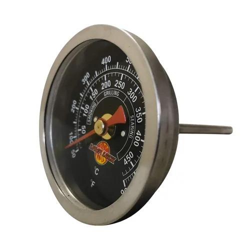 Miniatura 5 de Termómetro para parrilla de barbacoa de cara negra, 50F-900F, rango de alta temperatura, resistente calidad premium, termo para ahumador de 2