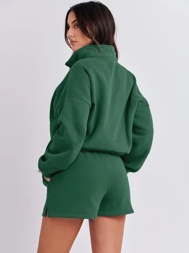 Miniatura 5 de ANRABESS Conjunto de dos piezas para mujer, conjunto de manga larga para gimnasio, ropa de moda de primavera 2024