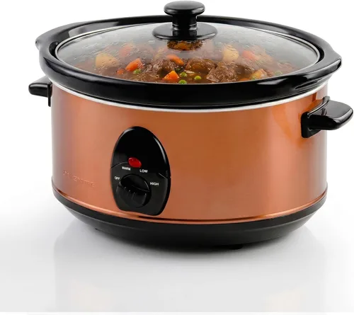 Miniatura 11 de OVENTE Doble olla de cocción lenta, servidor de buffet y calentador con dos ollas de cerámica extraíbles de 1.5 cuartos de galón, control