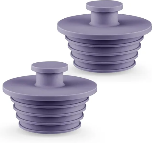 Miniatura 12 de Aluvor Tapón para bañera, 2 piezas, tapón de fregadero, tapón de bañera, tapón de drenaje de ducha de baño, tapón de drenaje de bañera de silicona