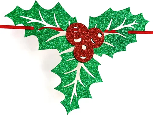 Miniatura 6 de Banner de Feliz Navidad con purpurina roja, guirnaldas de banderines de Navidad españolas, decoración de fiesta festiva, manto de invierno