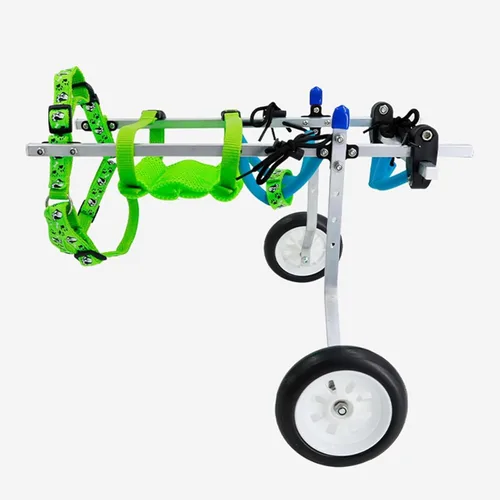 Miniatura 7 de Dog Wheelchair Doggy/Cat Wheelchair with 2 Wheel & Harness, Extra Small Dog Bike Trailer for Paralyzed Back Legs,S