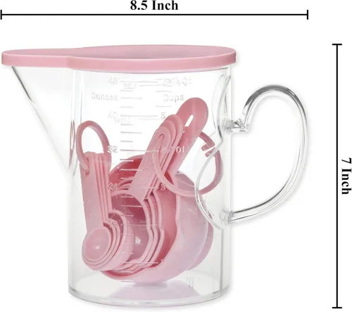 Miniatura 2 de Supreme Housewares - Juego de 10 tazas medidoras y cucharas medidoras de plástico, multiusos para el hogar, herramientas de cocina y hornear, sin