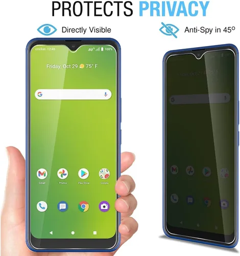 Miniatura 6 de [Paquete de 2 protectores de pantalla de privacidad AT&T Fusion 5G / AT&T Radiant Max 5G / Cricket Dream 5G / Cricket Innovate 5G (6.82 pulgadas)