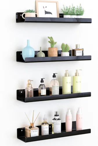 Miniatura 23 de upsimples Estantes acrílicos para decoración de pared, estante de exhibición de 15 pulgadas, organizador de perfumes para baño, dormitorio, sala