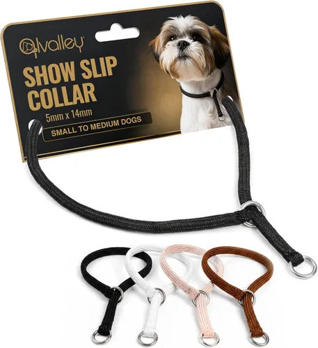 Miniatura 20 de Show Slip Collar – Collar de Perro de Conformación – Perfecto para Cachorros Pequeños hasta Perros Grandes – Collar de Perro de Diseñador Casero