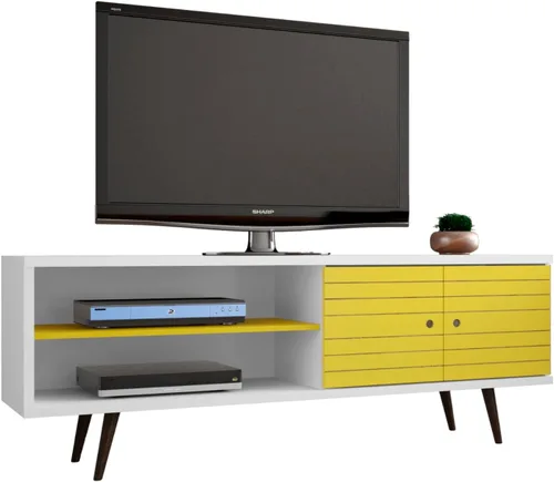 Miniatura 28 de Manhattan Comfort Liberty Soporte de TV Moderno de Mediados de Siglo para Televisores de hasta 46 Pulgadas, Centro de Entretenimiento