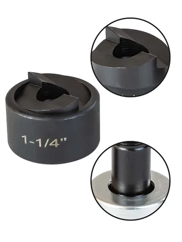Miniatura 2 de Unidad de Punzonado Knockout para Conducto de 1-1/4" con Espárrago de Tracción Manual - Tamaño Real de Orificio de 1.7", Uso Versátil y Capacidad