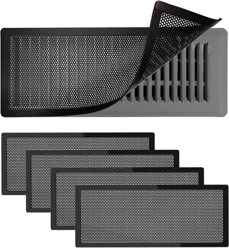 Miniatura 11 de 4 PCS Cubiertas Magnéticas de Ventilación Blancas - 5.5x12 Cubiertas Magnéticas de Ventilación con Pantalla de Malla para Registros de Blanco malla