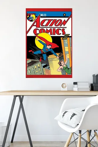 Miniatura 4 de Trends International DC Comics - Póster de pared de Superman - Action Comics 23, 22.375 x 34 pulgadas, versión premium sin marco
