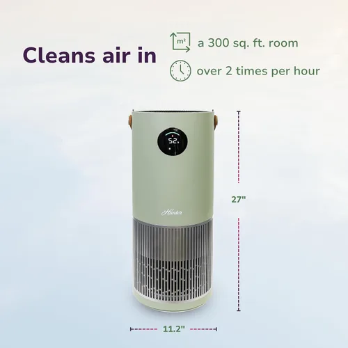 Miniatura 8 de Hunter Fan Company Humidificador y purificador de aire en uno, purificadores de aire de filtración avanzada para el hogar, purificadores de aire
