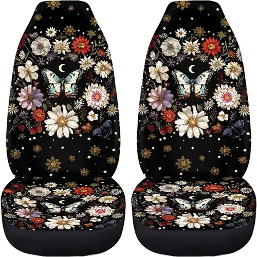 Miniatura 15 de 2 fundas de asiento para automóviles con estampado de bandera americana del 4 de julio, color negro, accesorios para el interior del vehículo