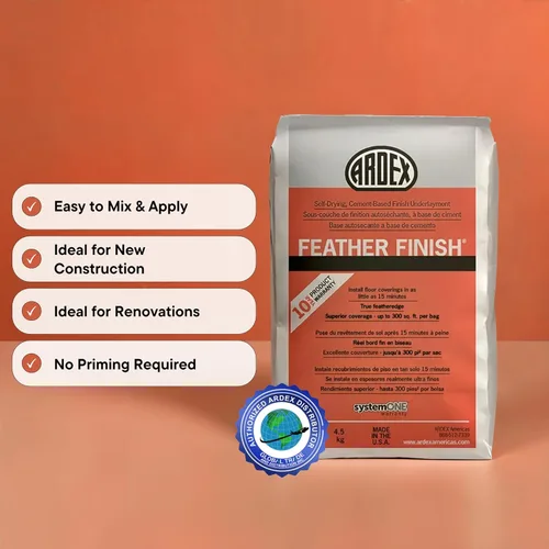 Miniatura 3 de Ardex Feather acabado secado automático Cemento Base Gris Pack de 4 bolsas 10 libras