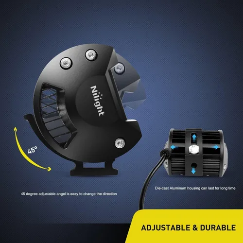 Miniatura 6 de Nilight 20 unidades de cápsulas LED de 4 pulgadas y 60W, barra de luz de inundación y foco combo de triple fila, lámpara de conducción para techo