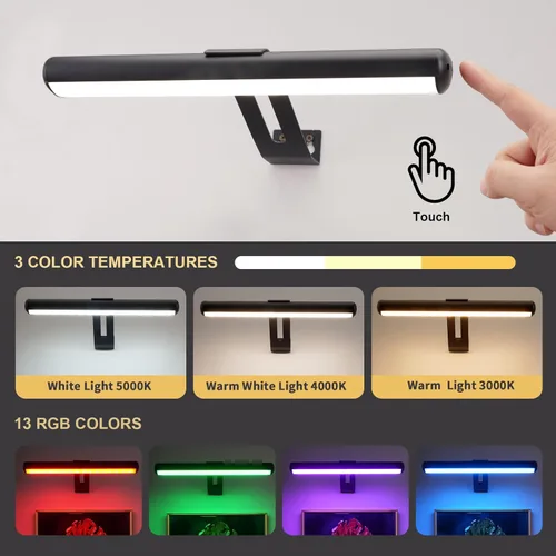 Miniatura 2 de Luz para Cuadros Operada por Batería, Luces para Cuadros de Pared, Luz para Cuadros Inalámbrica con Control Remoto para Pinturas, 48 LED, 16 Cambios