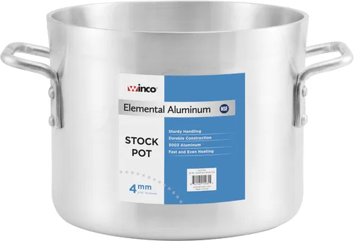 Miniatura 6 de Winco Elemental Aluminio, 8 cuartos de galón, 0.157 in