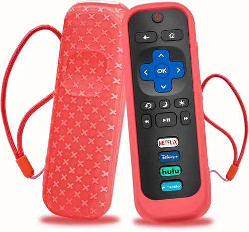 Miniatura 10 de Funda para TCL Roku TV RC280 Remoto, cubierta de batería para Hisense Roku Remoto Reemplazo de Silicona Universal Funda Piel Brillante