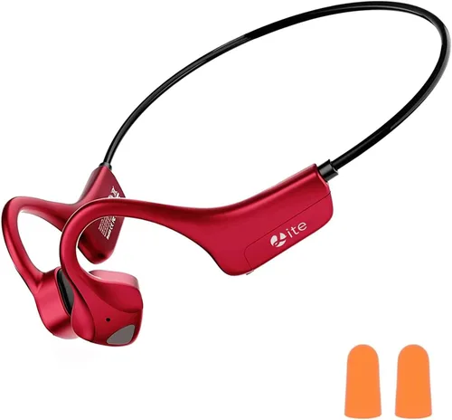 Auriculares de Oído Abierto YouthWhisper - Auriculares de Conducción Ósea Bluetooth Impermeables IPX5, Carga Tipo-C, Batería de Larga Duración, 25g,
