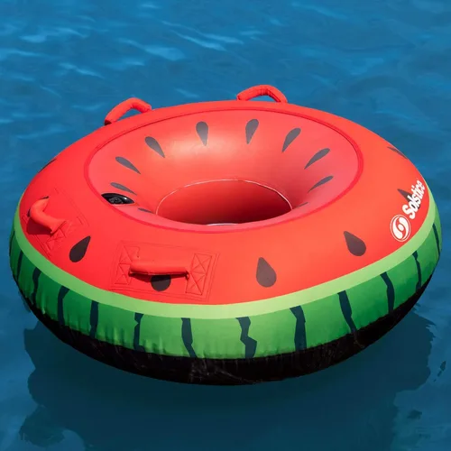 Miniatura 7 de Solstice Balsa flotante de tubo remolcable de sandía para 1 persona, multicolor, talla única