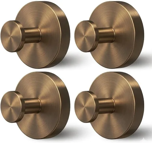 Miniatura 7 de Ganchos de ducha para dentro de la ducha, ganchos de ventosa para ventana de vidrio, ganchos de toalla extraíbles para baños, paquete de 4 (negro)