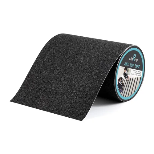 Miniatura 36 de Lifegrip - Cinta de tracción antideslizante, 4 pulgadas x 38 pies, mejor agarre, fricción, adhesivo abrasivo para escaleras, peldaños de pisada