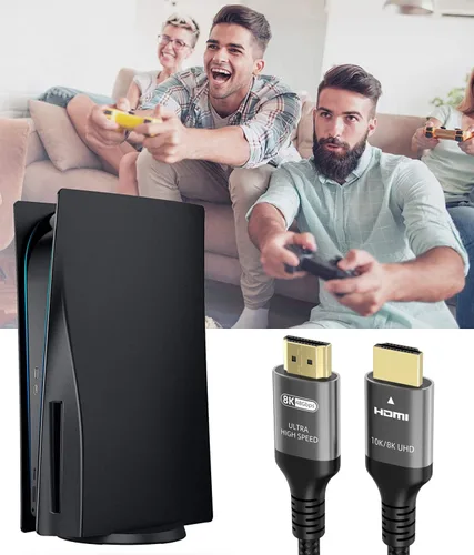 Miniatura 6 de Ubluker Cable HDMI de 10K 8K 4K 4K 48Gbps 1.5 pies, cable HDMI de ultra alta velocidad certificado 4K 240Hz 144Hz 120Hz 8K60Hz 0.01ms HDR10+ eARC