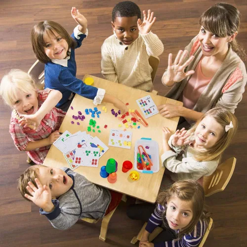 Miniatura 7 de Bmag Contar osos con tazas de clasificación a juego, juguete educativo STEM de reconocimiento de color de números para niños pequeños, juguete
