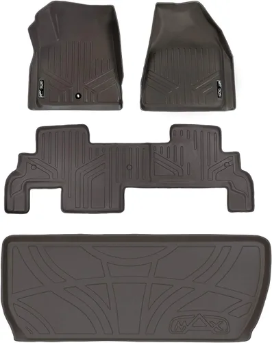 Miniatura 12 de SMARTLINER Juego de tapetes de piso de 2 filas compatibles con Buick Enclave 2008-2017 BMW (Alpina XB7) 2021-2021