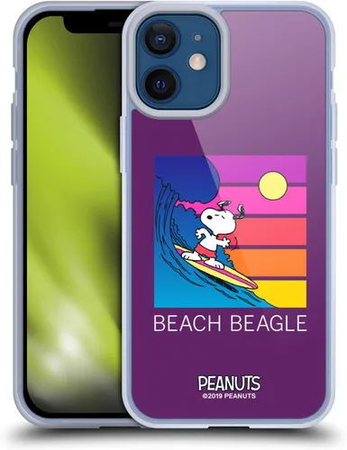 Miniatura 104 de Head Case Designs Peanuts Tropical Surf Snoopy Aloha Disco Gel Funda con licencia oficial [protección de grado militar] compatible con Apple iPhone
