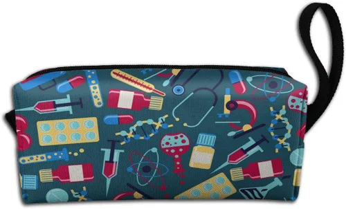 Miniatura 10 de YISHOW Divertida bolsa de maquillaje adorable bolsa de cosméticos de viaje, estuche organizador de artículos de tocador, regalo para mujeres