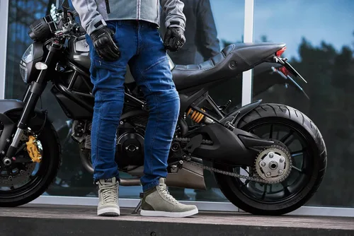 Miniatura 6 de SHIMA SX-2 Evo Botas de motocicleta para hombre, ventiladas, de cuero, para calle, verano, de ante, deportivas, sigilosas, para turismo, para moto