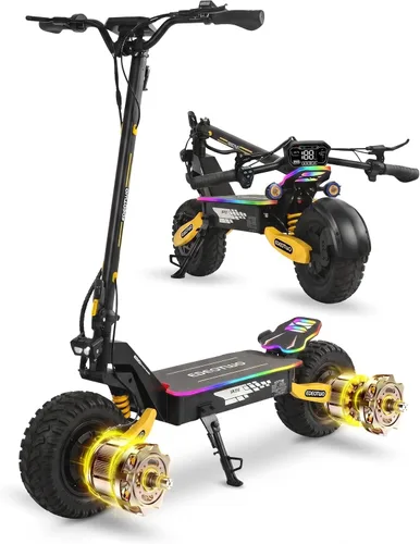 Miniatura 11 de Patinete eléctrico para adultos, 1200 W/2400 W Motor de pico Fast E, neumáticos todoterreno de 11 pulgadas, hasta 31/40 MPH y 20/45 millas de largo