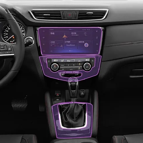 Película interior de automóvil para tablero de instrumentos de piano, consola central de cambios, película de TPU transparente antiarañazos, para