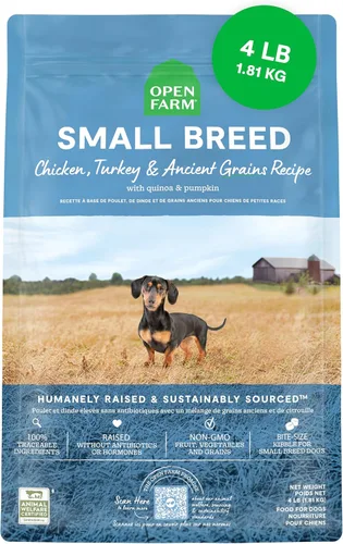 Miniatura 13 de Open Farm, Alimento seco para perros con granos ancestrales, rico en proteínas y nutrientes, 90% de proteína animal mezclada con frutas, verduras