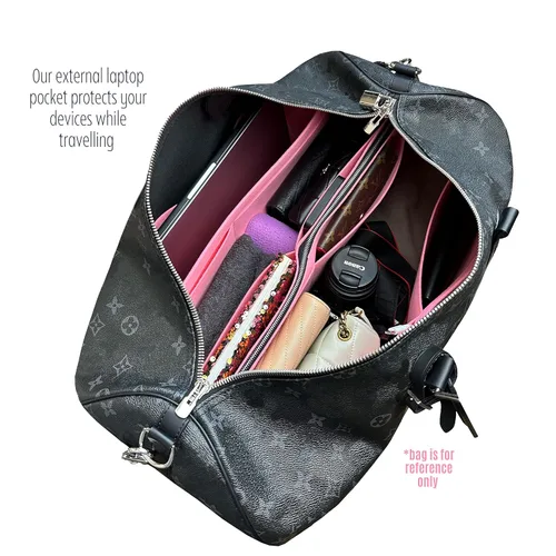 Miniatura 7 de Keepall Bag Organizer for Lv Keepall 50 Insert Keepall 45 Organizer Base Shaper Handmade 3mm Premium Felt Snug Sturdy (Keepall 50, Sky Blue)
