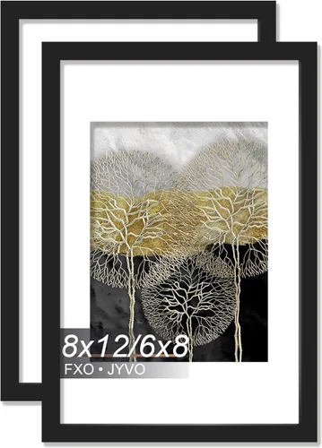 Miniatura 89 de Fxojyvo Marco de Fotos de 4x6, Muestra Foto de 3.5x5 con Paspartú o 4 x 6 Sin Paspartú, Liviano y de Alta Transparencia Marco de 4 por 6 para Pared