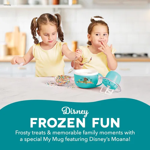 Miniatura 3 de Disney Dash My Mug - Máquina para hacer helados, sirve una sola porción de helado, yogur congelado, sorbete y más, fácil de limpiar y usar, Moana, 1
