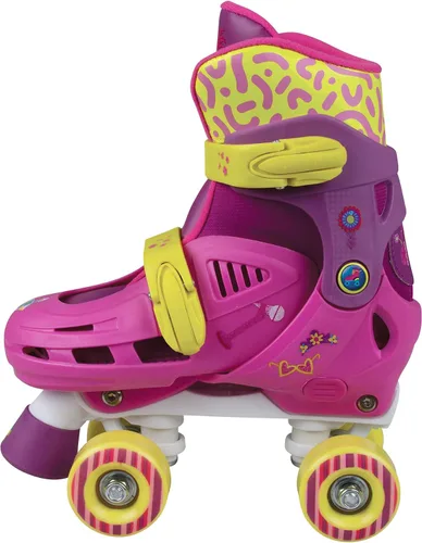 Miniatura 3 de PlayWheels Trolls World Tour 2 - Patines cuádruples para niños en tallas J10-J13 – Diseño vibrante y atractivo inspirado en la popular película