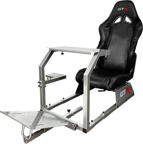 GTR Simulador: Modelo GTA con asiento de carrera real, silla de conducción de cabina para simulador de conducción con cambiador de marcha