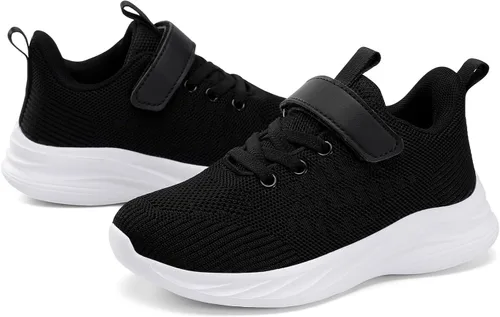 Miniatura 4 de Zapatos negros para niños y niñas, zapatillas de tenis para niños, zapatos escolares para niños pequeñosniños grandes