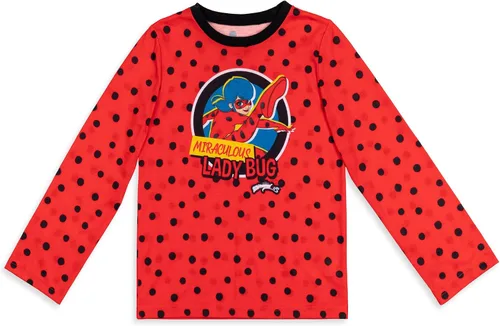 Miniatura 3 de Miraculous Ladybug - Conjunto de pijama de 4 piezas y pantalones a juego para niñas pequeñas
