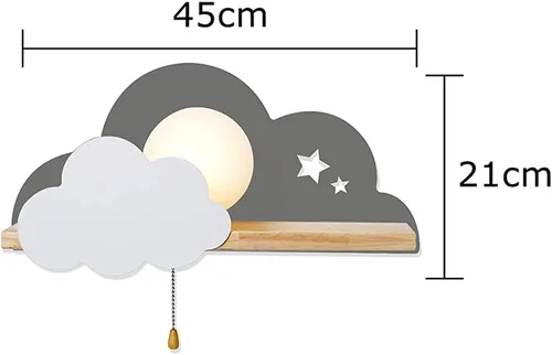 Miniatura 3 de Luces en forma de nube, para dormitorio, niños, lámparas de nube blanca, luces de noche para niños, decoración de interiores, lámparas de luz