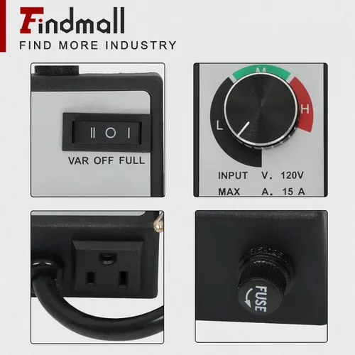 Miniatura 7 de findmall Reemplazo para ventilador de router Controlador de velocidad variable Motor eléctrico Reóstato AC 120V