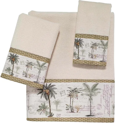 Miniatura 4 de Avanti Linens - Toalla de baño, toalla de algodón 100% suave y absorbente, decoración costera del hogar (palma de colonia)