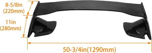Miniatura 3 de KUAFU alerón para maletero trasero compatible con Subaru WRX y WRX STI 4 puertas sedán 2015-2021, alerón para alerón de cajuela trasera