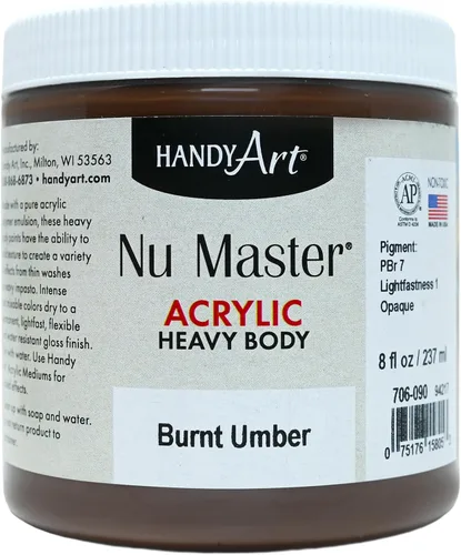 Miniatura 11 de Handy Art Nu Master - Pintura acrílica de cuerpo pesado, 8 onzas, carmesí Alizarin