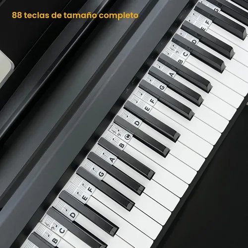 Miniatura 3 de BEATBIT Guía de notas de piano para principiantes, etiquetas extraíbles para notas de teclado de piano para aprender, tamaño completo de 88 teclas
