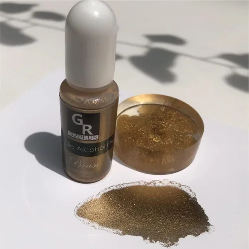 Miniatura 3 de Juego de tinta de alcohol metálico, 16 colores metálicos a base de alcohol para arte de resina, arte fluido, manualidades de resina, placa de Petri