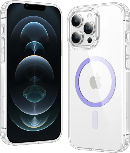 Miniatura 1393 de FNTCASE Funda para iPhone 13 Pro-Max: Fundas magnéticas transparentes compatibles con Magsafe Slim anti amarillamiento protección contra caídas